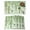 SpringGreen LightGreen, variant on Spring Botanical Placemats Set of 6, Watercolor Leaves Flowers Birds Country Placemats for Dining Table, Place Mats for Kitchen Tabletop, Waterproof Wipeable Dining Table Mats Set