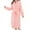 Pink, variant on Terry Cloth Robes for Women Quick Dry Warm Bathrobes Thick Fluffy Towel Robe Full Length Casual Housecoat