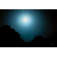 thumbnail image 2 of Larson, Nathan 24x17 White Modern Wood Framed Museum Art Print Titled - Blue Moon Desert, 2 of 4