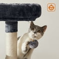 thumbnail image 5 of Feandrea Árbol de Gatos, Torre para Gatos, 115 cm, Gris Ahumado, 5 of 5