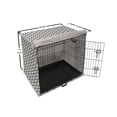 thumbnail image 6 of Panda Dog Crate Cover, Continuous Cartoon Coon Bear Bamboo Illustration in Monochrome Design, Easy to Use Pet Kennel Cover Small Dogs Puppies Kittens, 7 Sizes, Grey Charcoal Grey White, by Ambesonne, 6 of 6