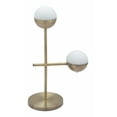thumbnail image 3 of White and Brushed Bronze Crossed Table Lamp, 3 of 3
