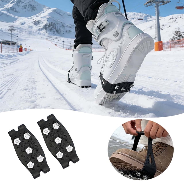 BotaniNest 2 Of 5 Speed Steel Ice Boots For Winter Slip Traction Shoes