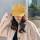 thumbnail image 4 of Gorra de repartidor de periódicos para mujer, de mezcla de lana, estilo retro, de color sólido, a la moda, estilo Gatsby, con visera para taxista, para mujer, 4 of 6