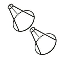 DRAFIDEEP 2Pcs Plant Propagation Metal Support for Plants Avocado Holder in Black