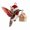 D, variant on Hummingbird Christmas Ornament, Bird Ornaments for Xmas Tree, Hanging Decor Keepsake Gifts