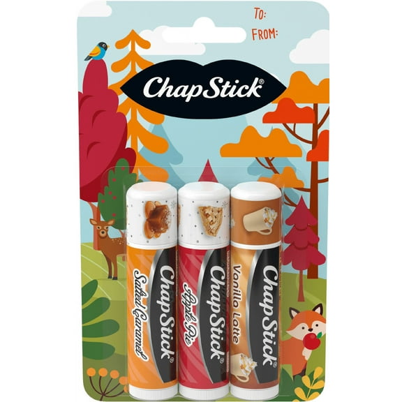 ChapStick Fall Favorites Lip Balm, 0.45oz, 3 Pack