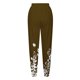 thumbnail image 4 of Puntoco Moda Casual Para Mujer Bolsillos Estampados No Posicionados Cintura Elástica Cordón Leggings Pantalones De Chándal Pantalones Marrón L, 4 of 5