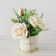 thumbnail image 4 of Billuyoard Flores artificiales Durabilidad duradera durante años de belleza Flor de hortensia de seda de peonía falsa Decoración Rosa blanca, 4 of 6