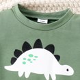 thumbnail image 3 of Toddler Baby Boy Spring Summer Outfit Dinosaur Short Sleeve Shirt Dino Shorts 2Pcs Clothes Sets, 3 of 5