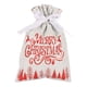 thumbnail image 1 of Bolsas de regalo navideñas con cordón | Bolsitas de papel de aluminio para recuerdos de fiestas | 16 x 24 cm para dulces, golosinas y pequeños obsequios | Decoración festiva para el aula y el árbol, 1 of 7