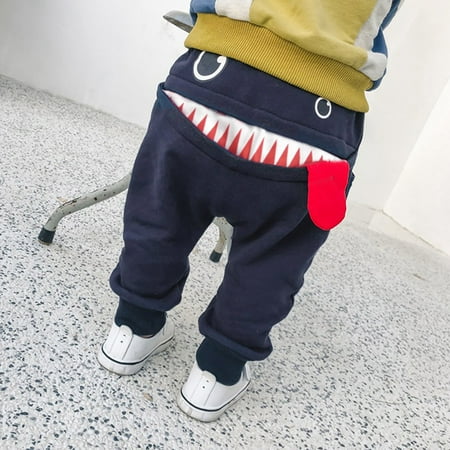 

Hunpta Kids Pants Pants Baby Tongue Boys Trousers Girls Harem Cartoon Children Boys Outfits&Set