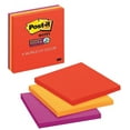 thumbnail image 1 of Post-it Super Sticky Notes, Lined, Assorted Colors 3 ea (Pack of 6), 1 of 1