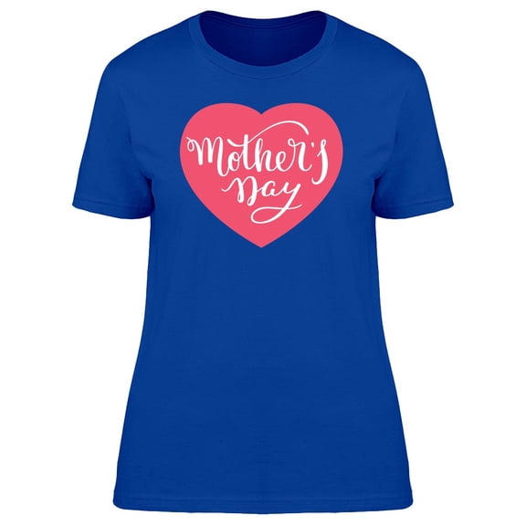 Mothers Day Soft Pink Heart Tee Women's -Image by Shutterstock