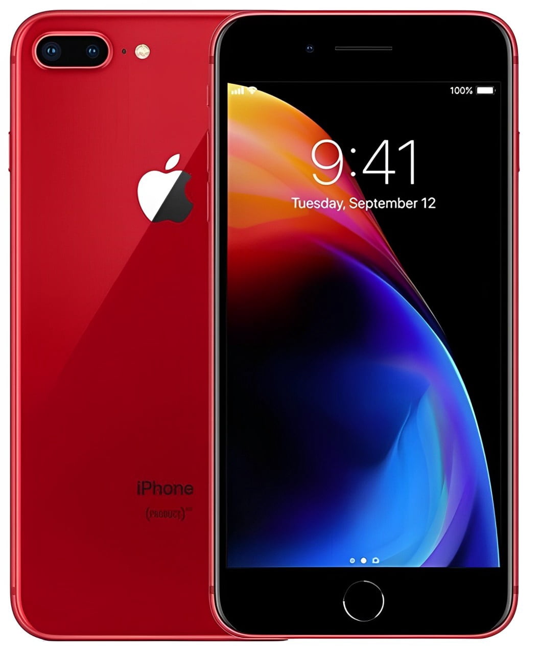 Refurbished Apple iPhone 8 Plus 4G - 64GB – Red – 12MP Dual Rear & 7MP ...