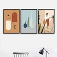thumbnail image 2 of IDEA4WALL 3 Piece Framed Canvas Wall Art for Living Room, Bedroom Mattis and Brutalist Canvas Prints for Modern Home Decoration Ready to Hang, 2 of 5