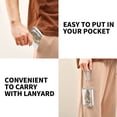 thumbnail image 5 of Cloth Wallet with Lanyard & Multiple Compartments Fashion Purse Zipper Clutch Bag for Cash Cards Coins Tiger in Action, 5 of 7