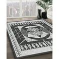 thumbnail image 3 of Ahgly Company Machine Washable Indoor Square Transitional Light Gray Area Rugs, 4' Square, 3 of 7