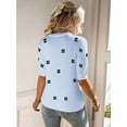 thumbnail image 4 of Zeagoo Womens Summer Sweater Short Sleeve Crew Neck Loose Fit Soft Lightweight Casual Pullover Tops Trendy Outfits, 4 of 5