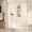 Square tube nickel brushed, variant on BouPower Double Sliding Shower Door, Semi Frameless Glass Shower Door 60''x72'', 3/8'' (10mm) Clear Tempered Glass Shower Door with Double Tube Brushed Gold Belt Buffer for Bathroom