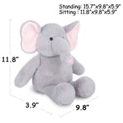 WEIGEDU Elephant Stuffed Animals Plush Toys, 15.7 inches