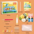 thumbnail image 2 of Xinyi Beginner Crochet Kit with Hook and Yarns, 5 PCS Animal Set for Adults, Includes Step-by-Step Instructions and Video Tutorials, Complete Crochet Set, 2 of 7