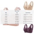 thumbnail image 2 of Aofany Front Snap Bras for Older Women Front Closure Wireless Push Up Bras Full Coverage Wirefree Comfortable Everyday Sleep Bras, 36B/C-46B/C, 2 of 4