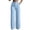 *Blue, variant on VBVC Women's High Waisted Wide Leg Dress Pants,Button Front Seamed Straight Leg Trousers For Women,Ladies Business Work Office Pants with Pockets,Blue,S-3XL