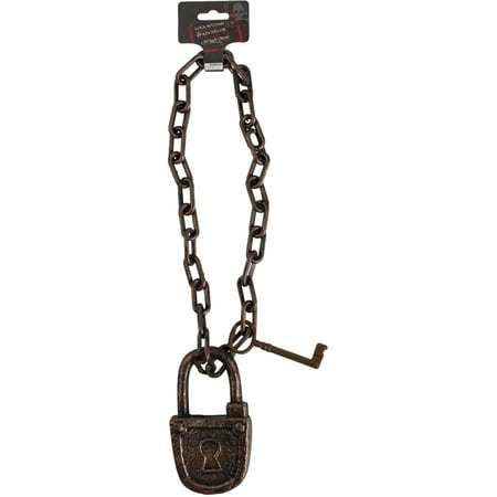 Regent Products Inc Bronze Pirate Prisoner Chains With Lock And Key Toy Costume Accessory
