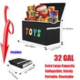 thumbnail image 4 of VICTORICH Extra Large Child Collapsible Toy Storage Fabric 32 gal Kids Room Toy Chest, Black, 4 of 8