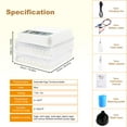 thumbnail image 3 of Intelligent 120 Eggs Egg Hatcher, Chicken Incubator for Eggs, Egg Turning Incubator, Automatic Poultry Hatcher for Chicken, Pigeon, Quail, Duck Eggs, 3 of 9