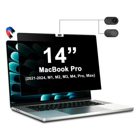 Magnetic Privacy Screen for MacBook Pro 14 Inch (2021-2024, M1, M2, M3, M4, Pro, Max) Removable Laptop Privacy Filter Shield and Protector