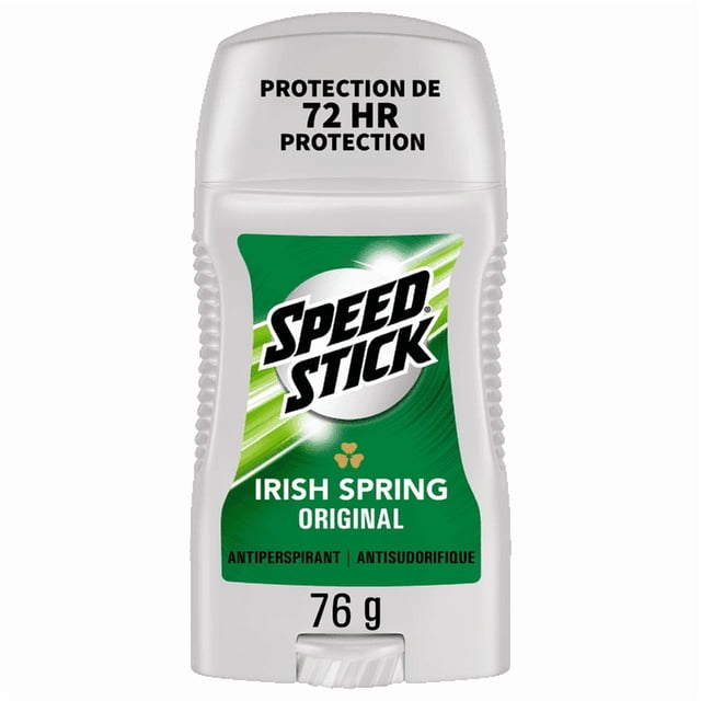 Speed Stick Antiperspirant Deodorant for Men, Irish Spring Scent, 76 g