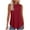 Wine, variant on Comfortable Women's Tank Tops Women's Solid Color Sleeveless Round Neck Pullover Casual Fashionable Tank Top Summer Outfit Holidays Party Club