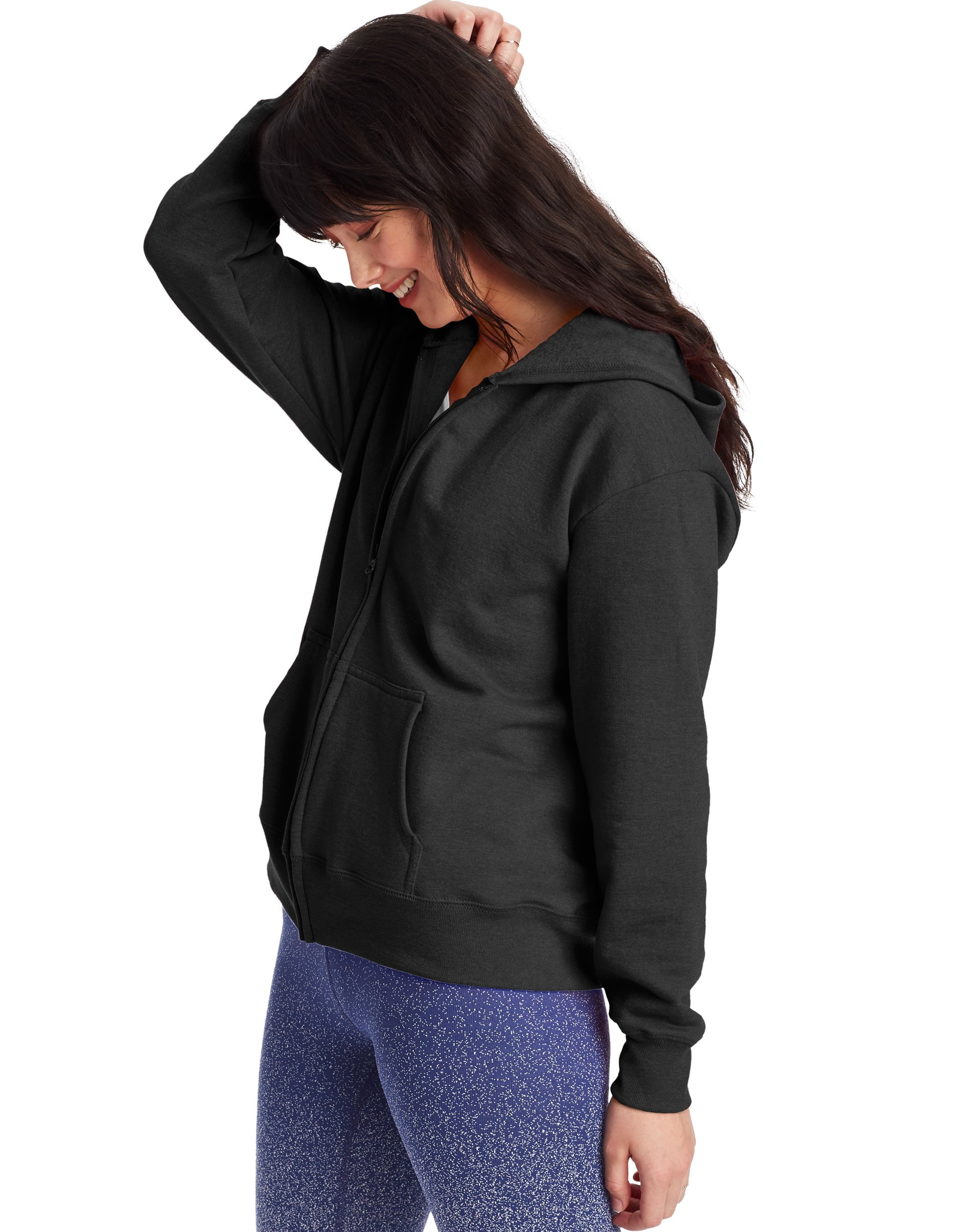 Hanes Women's EcoSmart Full-Zip Hooded Sweatshirt