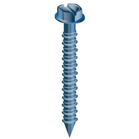 CobraTap 671J Concrete Screw, 3/16 in x 1-3/4 in, 1-1/4 in Min Embed, Temper Steel, Cobra Coat