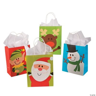 Christmas Craft Bag Asst (2Dz) - Party Supplies - 24 Pieces