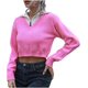 thumbnail image 3 of Blusas para mujer con cuello de barco y manga larga lisas para otoño e invierno 2024, 3 of 5