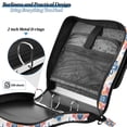 thumbnail image 4 of FORMRS Zipper Binder with Shoulder Strap 2-inch Ring 500 Sheet Capacity File Bag, Navy Blossom Mosaic, 4 of 5