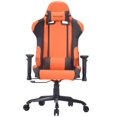 thumbnail image 1 of Viscologic Chaise de Bureau Pivotante Style Course CAYENNEGaming (Orange & Noir), 1 of 11
