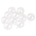 thumbnail image 4 of 10 piezas de esferas huecas de plástico transparente para manualidades, adornos navideños, decoración de bodas 3cm, 4 of 9