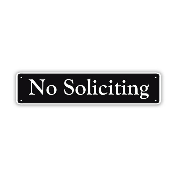 No Soliciting Sign Residential Decorative For Home/Yard Indoor Outdoor