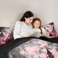 thumbnail image 4 of Homewish Pink Flower Victorian Castle Full Size Bedding Sets for Teens, Magical Moon Halloween Full Size Bed in a Bag, Black Reversible, 7pcs, 4 of 7