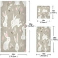 thumbnail image 3 of Dreamtimes Cute Bunny Towel Set of 3, Highly Absorbent Soft Towels with Bath Towel, Hand Towel and Washcloth for Bathroom Hotel Gym Spa, 3 of 7