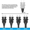 thumbnail image 4 of E-012 European plug - Detachable wiring plug 16A plug - European wiring plug - 4 pieces - Black, 4 of 5