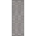 thumbnail image 1 of Unique Loom Outdoor Striped Classic Rug 2' x 6' Runner Charcoal/Ivory, 1 of 5
