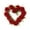 Red, variant on Valentine's Day Wreath 14.9 Inch Artificial Valentines Day Wreaths, Romantic Heart Wreath for Valentines Gifts Anniversary Wedding Candlelight Dinner Decor