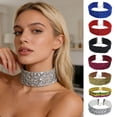 thumbnail image 5 of Gumesh Women's Sequin Choker Necklace - Sparkly Statement Collar Necklace with Adjustable Chain, Evening Party, Prom, Wedding, or Festive Occasion Fashion Jewelry(Multicolor), 5 of 5