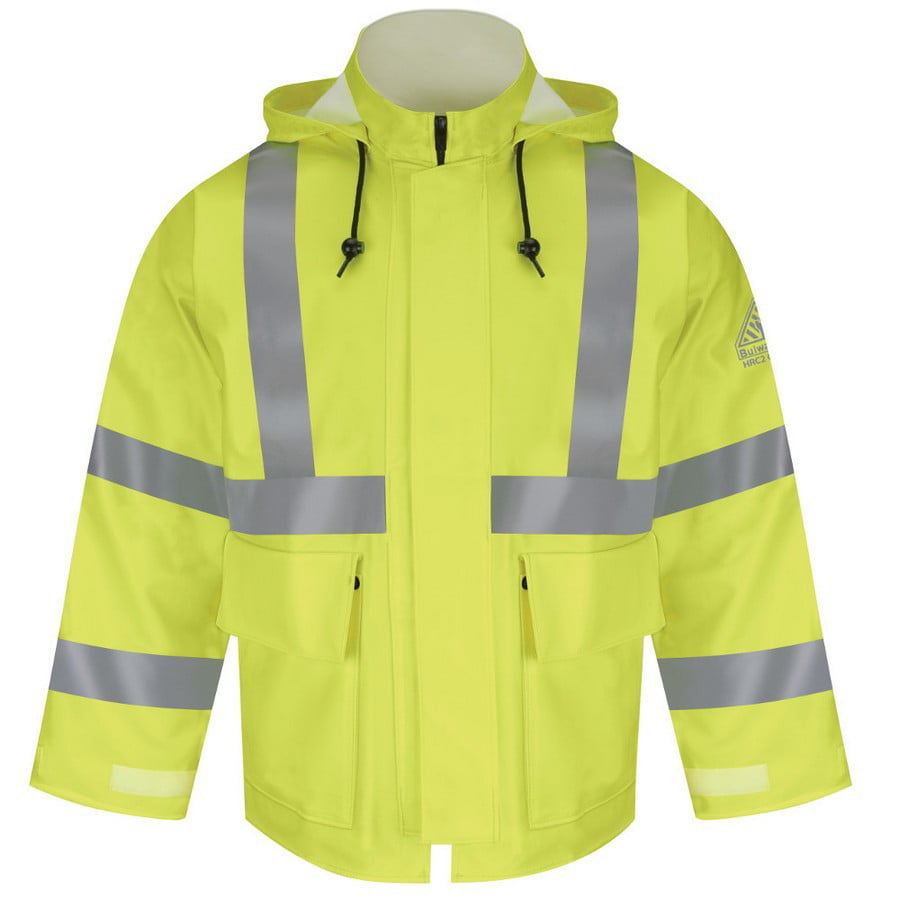 CLASS 3:2 HIGH VISIBILITY TWO TONE FLEECE JACKET w REFLECTIVE TAPE M-3XL UF301 