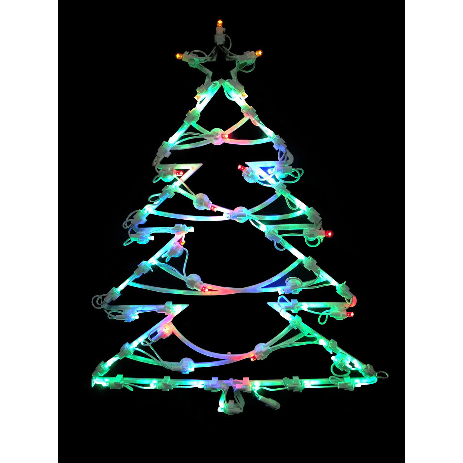 Northlight 18 in. LED Double Sided Christmas Tree Window Light Display